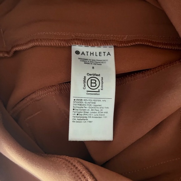 Athleta Endless Pleated Skort Rust Orange Brown - Size 8, EUC - Picture 6 of 6